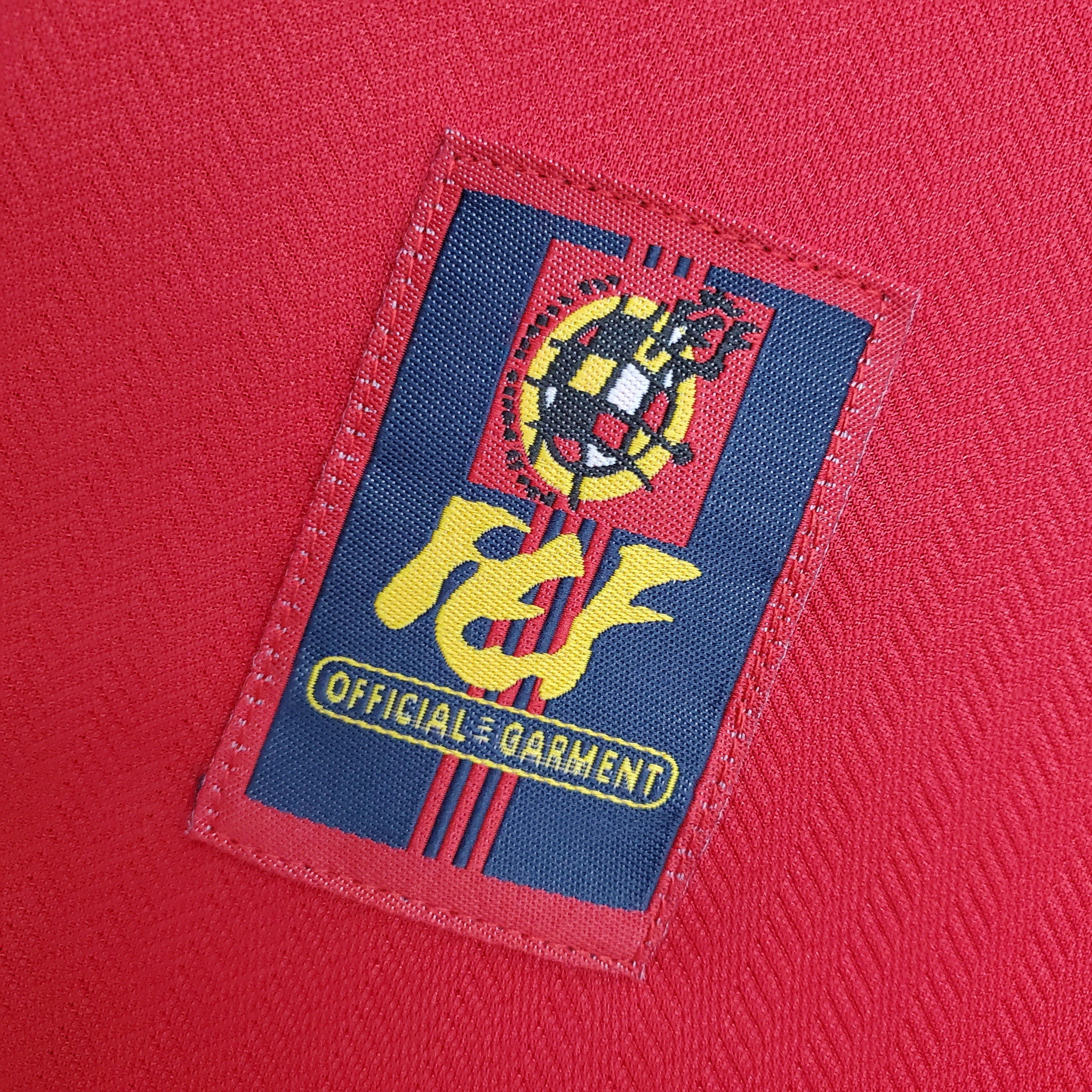 Spain 1998 Home Retro Jersey
