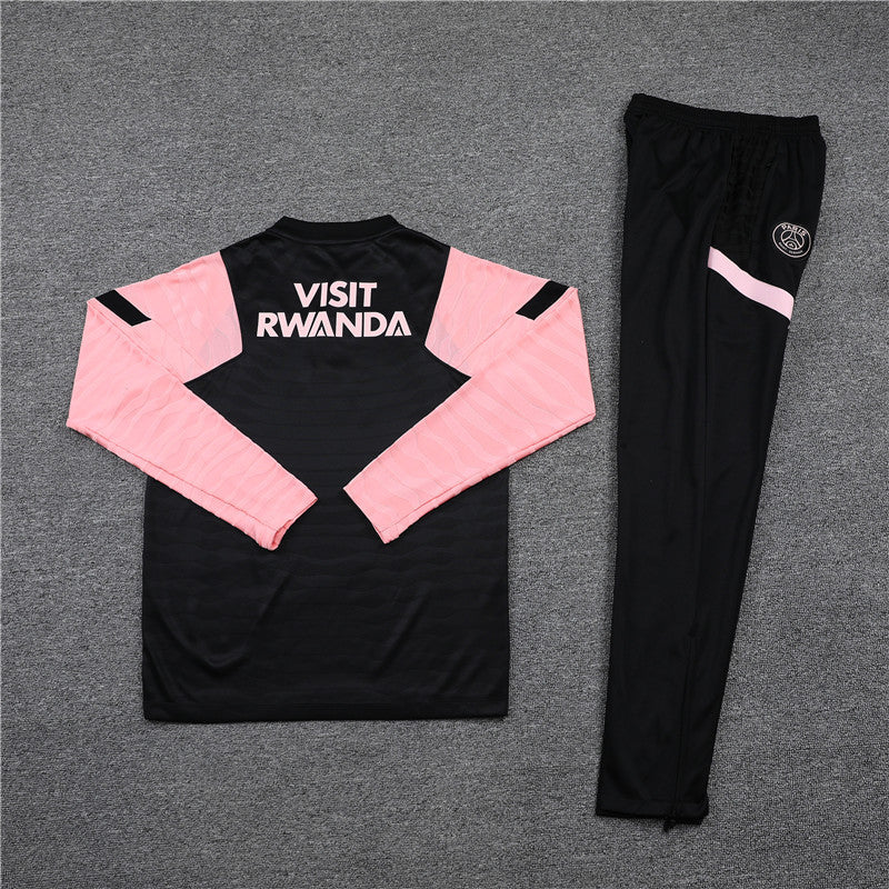 PSG Tracksuit - Black & Pink Sleeve