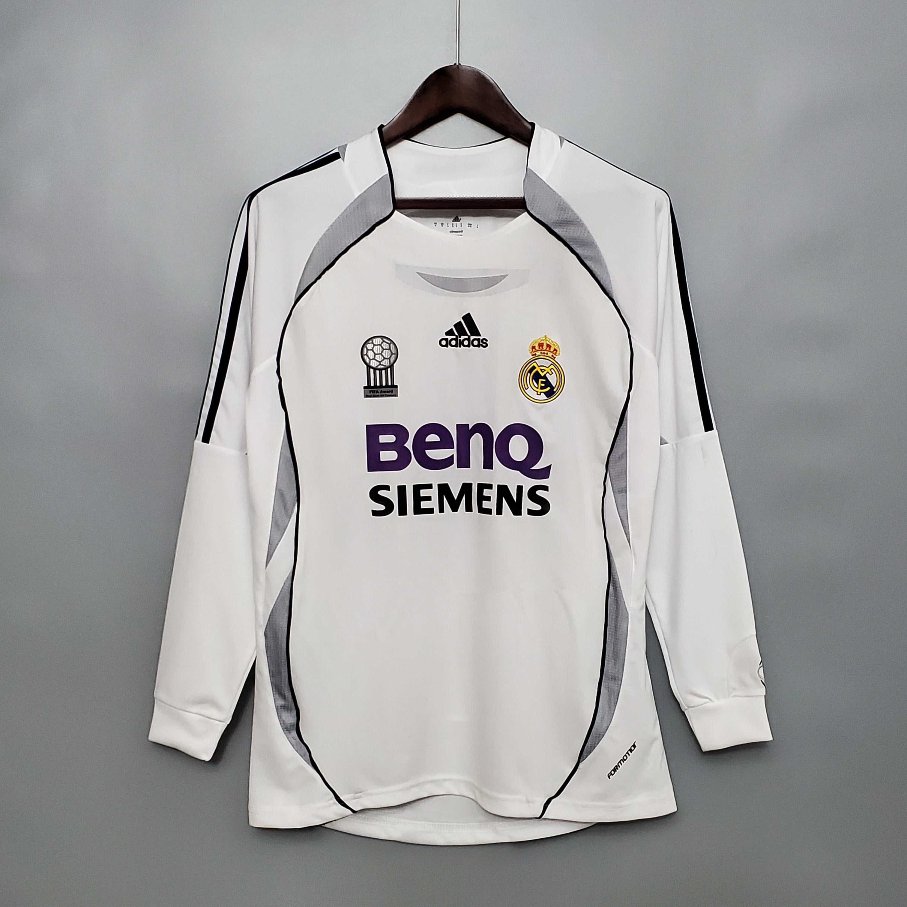 Real Madrid 2006 - 2007 Home Jersey Long-Sleeved