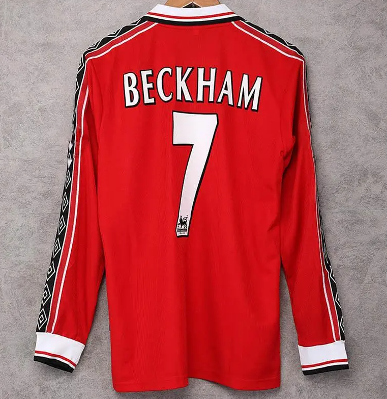 Manchester United 1998 - 1999 Home Jersey Long Sleeved