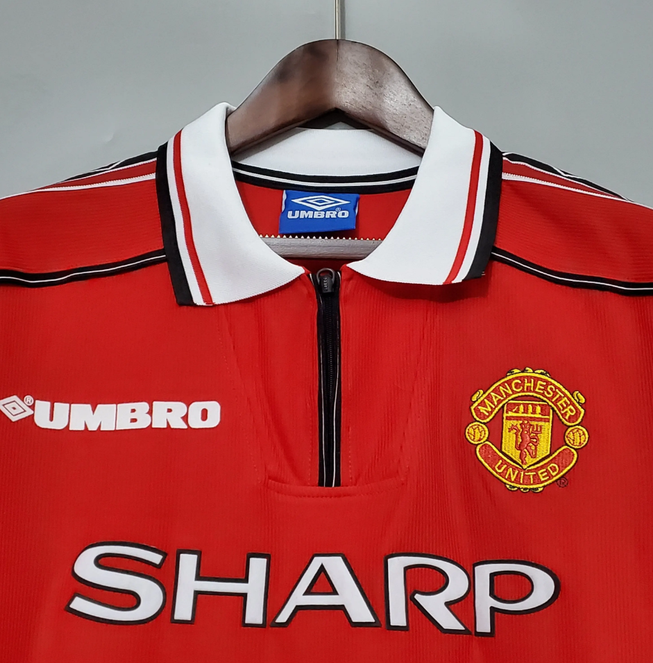 Manchester United 1998 - 1999 Home Jersey Long Sleeved