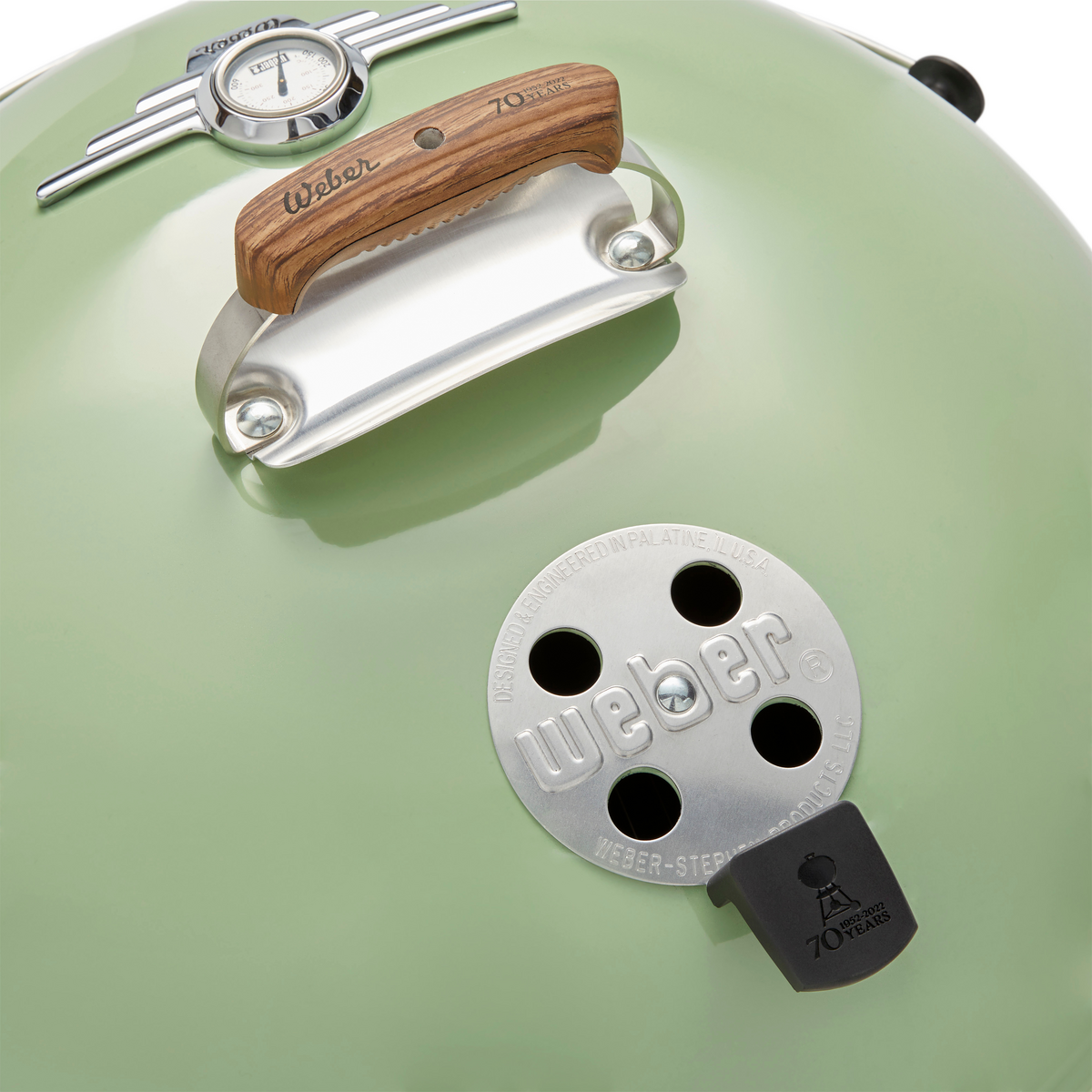 Weber - 70th Anniversary Kettle 22" Charcoal Grill - Diner Green