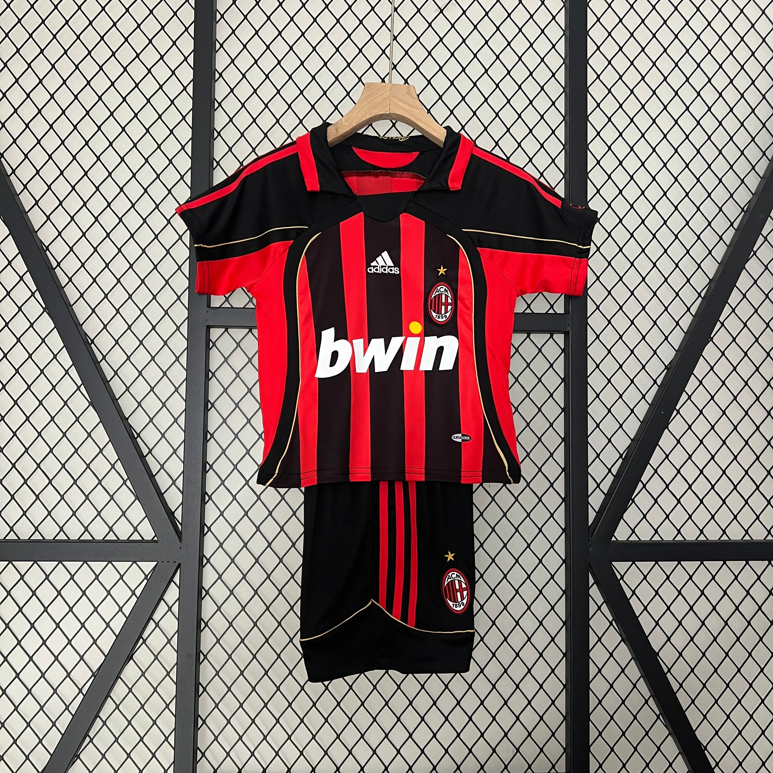 Ac Milan 2006 - 2007 Home Jersey For Children