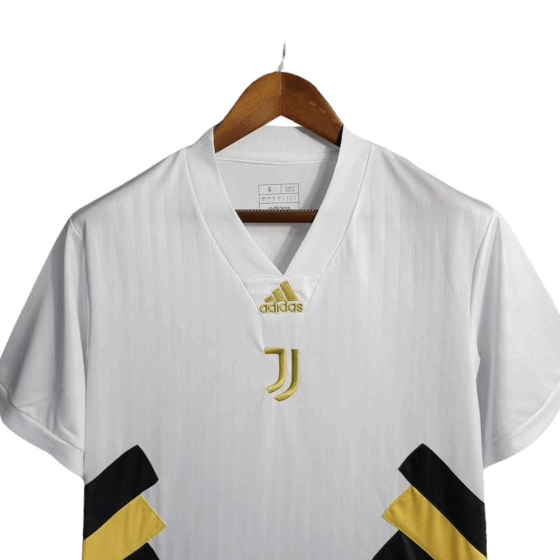 23-24 Juventus White Icon Embroidery Logo Special Edition Kit - Fan Version