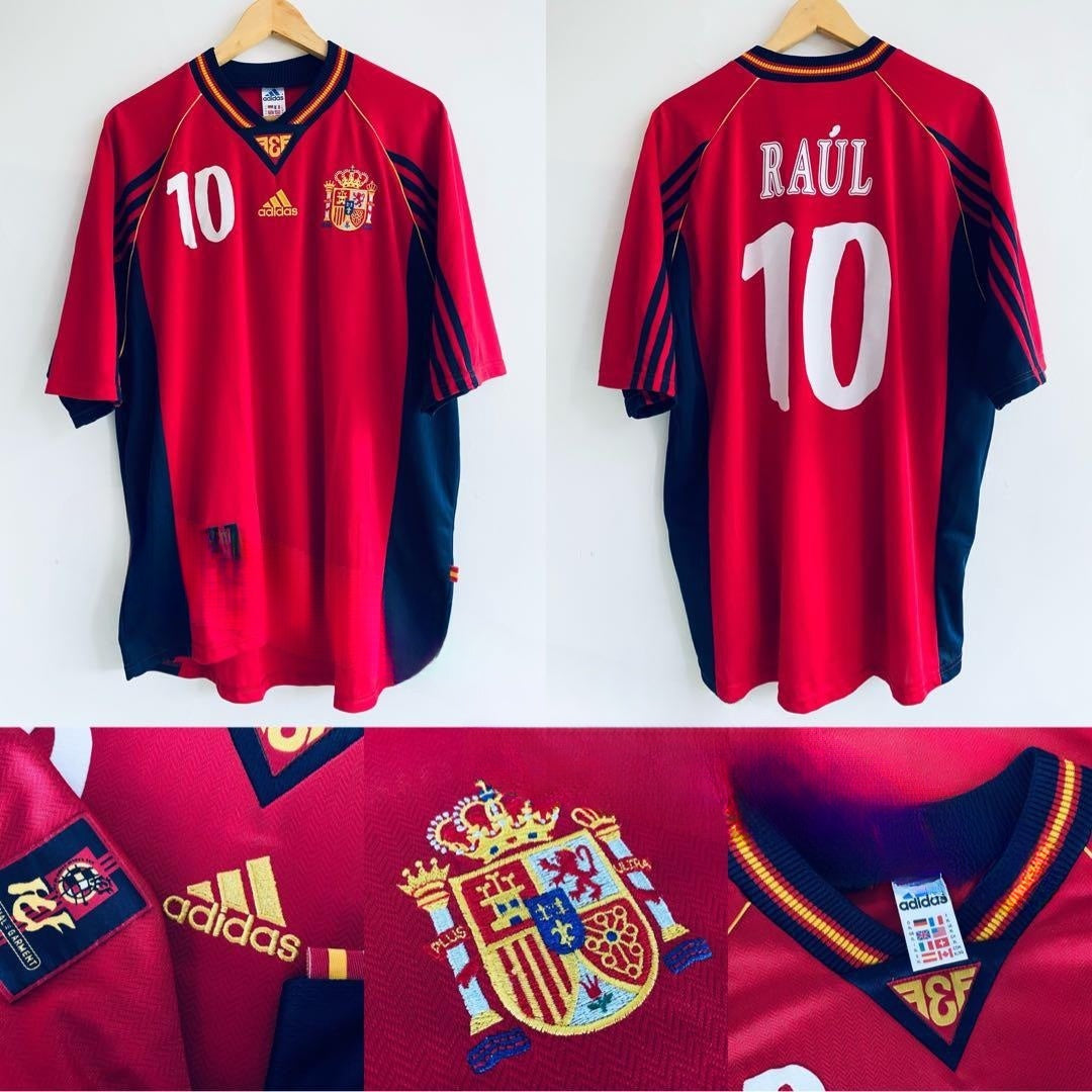 Spain 1998 Home Retro Jersey