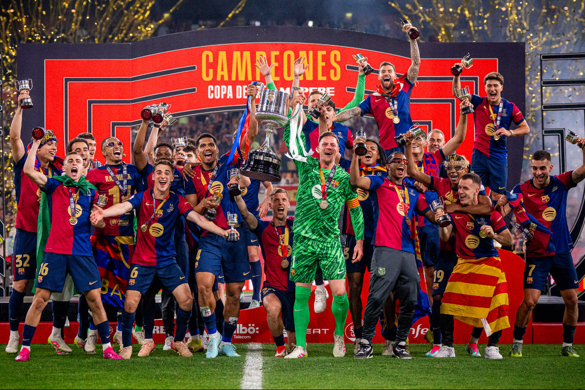 Barcelona won their 32nd Copa del Rey by beating Real Madrid