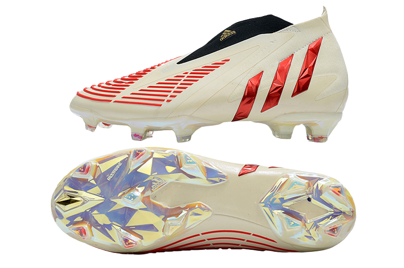 Predator Edge FG - White/Vivid/Red Gold - Cleats &amp; Boots