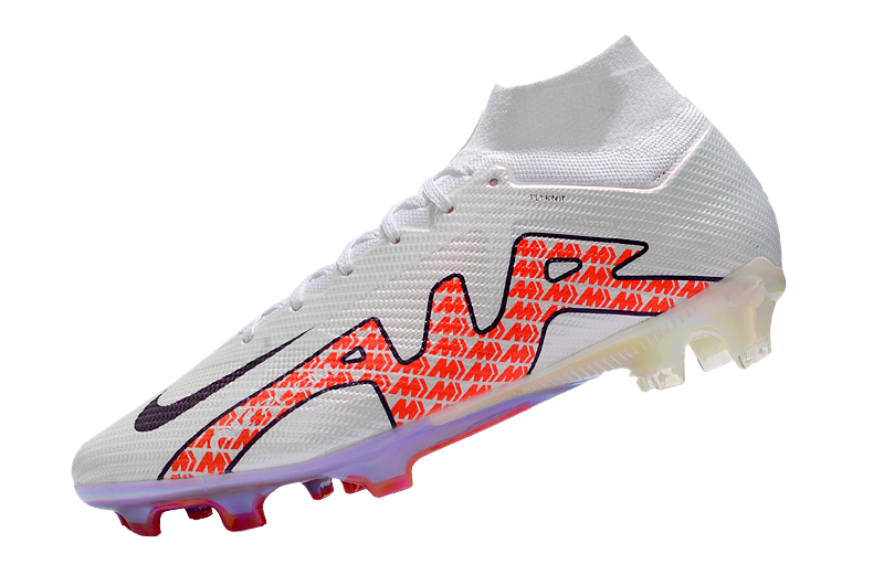 Cleats Zoom Mercurial Vapor 15 Elite FG White Bright Crimson