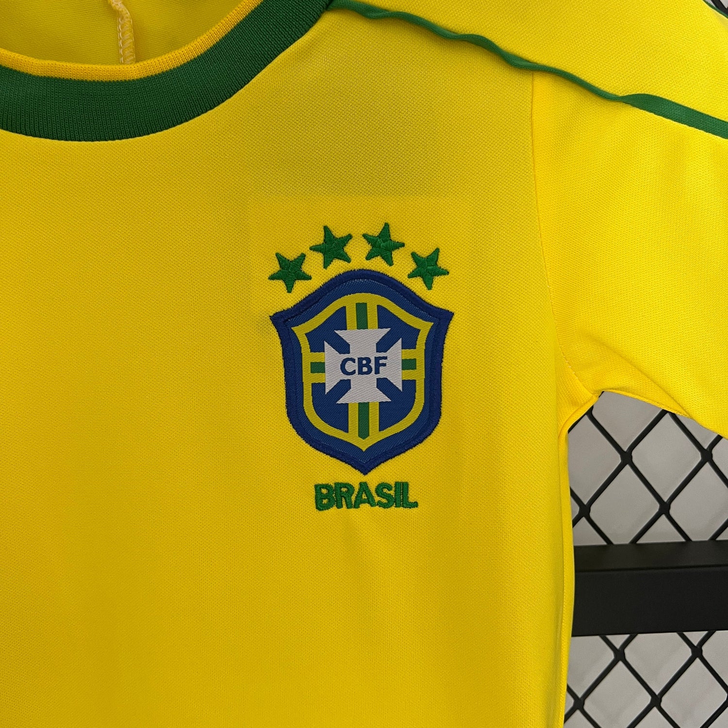 BRAZIL HOME JERSEY 1998 FOR CHILDREN