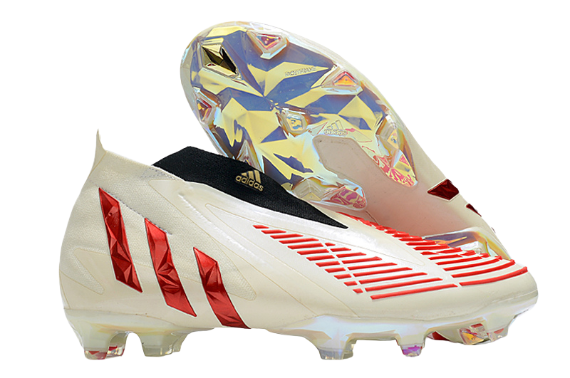 Predator Edge FG - White/Vivid/Red Gold - Cleats &amp; Boots