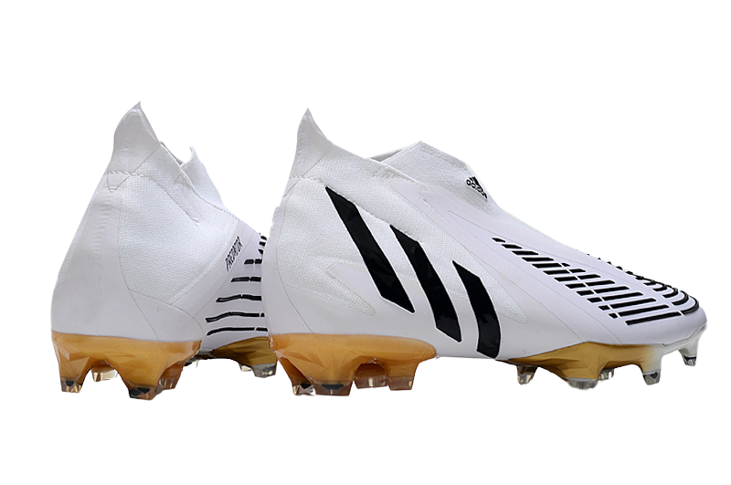 Predator Edge+ FG Al Hilm - White/Black/Metallic Gold - Cleats &amp; Boots