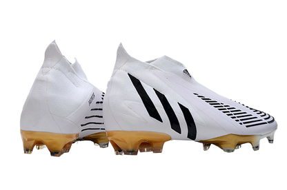 Predator Edge+ FG Al Hilm - White/Black/Metallic Gold - Cleats &amp; Boots