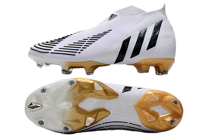 Predator Edge+ FG Al Hilm - White/Black/Metallic Gold - Cleats &amp; Boots