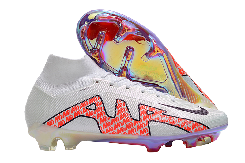 Cleats Zoom Mercurial Vapor 15 Elite FG White Bright Crimson