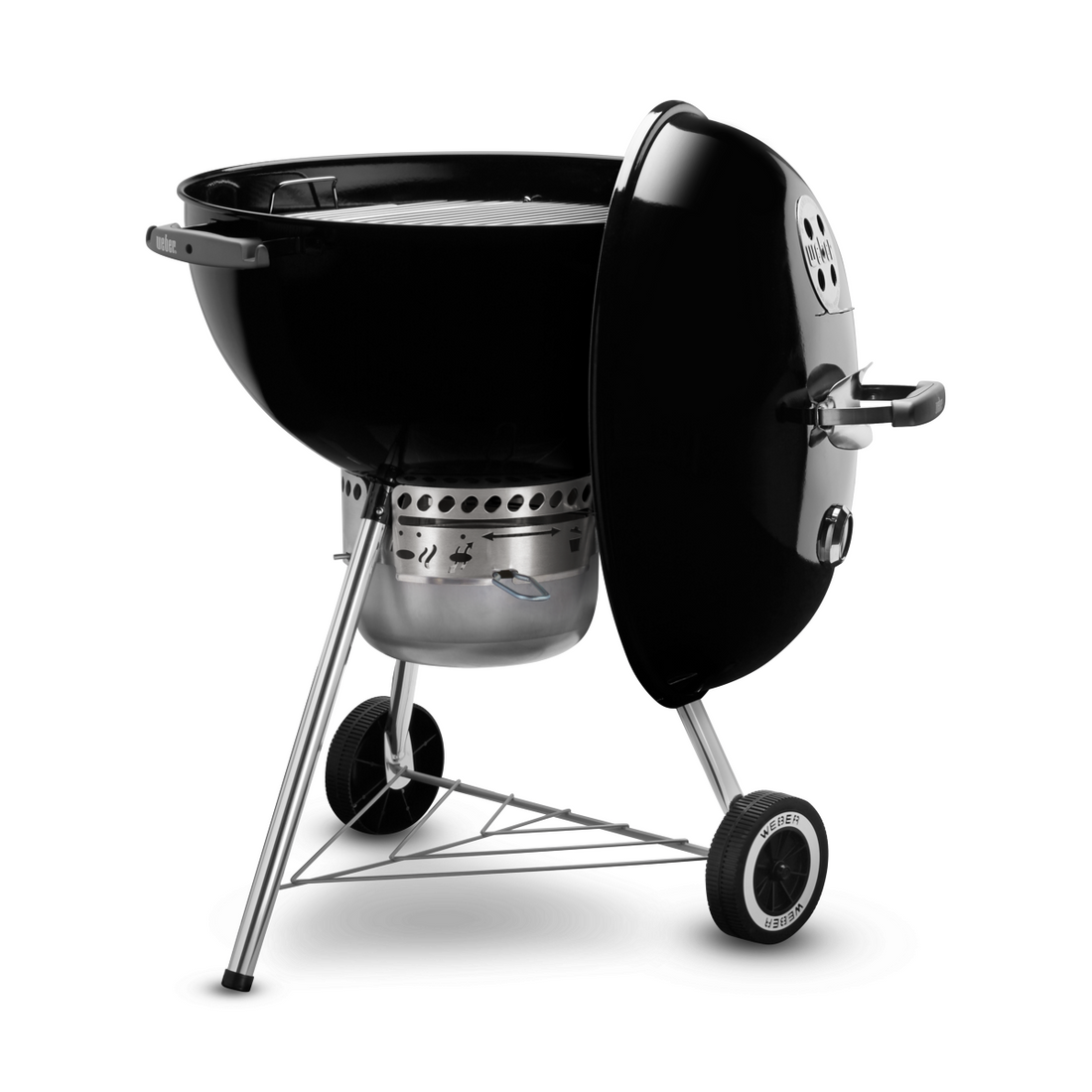 Weber Original 22&quot; Kettle Premium Charcoal Grill - Black