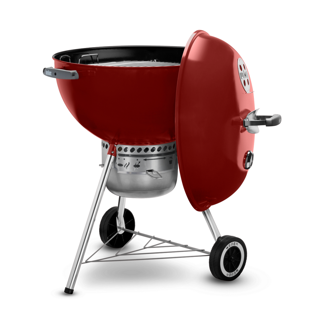 Weber Original 22&quot; Kettle Premium Charcoal Grill - Crimson