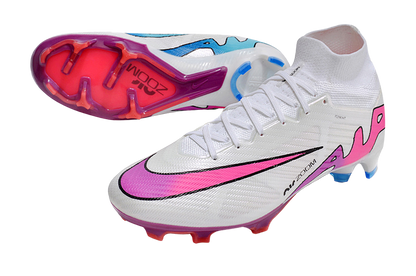 Cleats Zoom Mercurial Superfly 9 Flash Crimson Elite FG - White/Pink/Blue