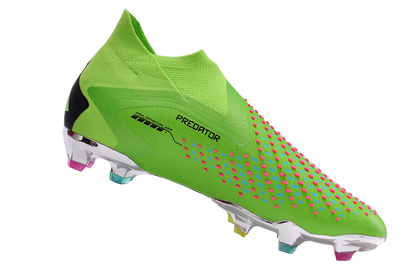 Predator Accuracy+ FG Firm Ground Soccer Cleats - Green/Blue/Black