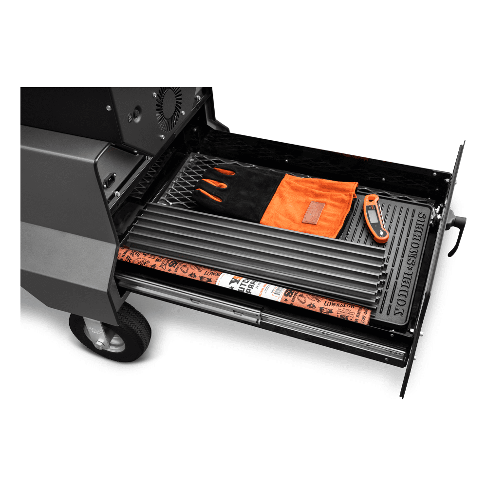 Yoder YS640S Competition Pellet Grill with Storage Drawer - Black
