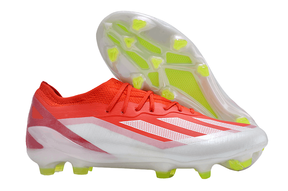 Cleats X Crazyfast.1 FG - Red/White/Solar Yellow