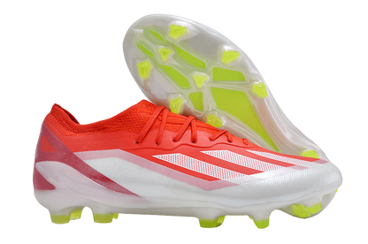 Cleats X Crazyfast.1 FG - Red/White/Solar Yellow