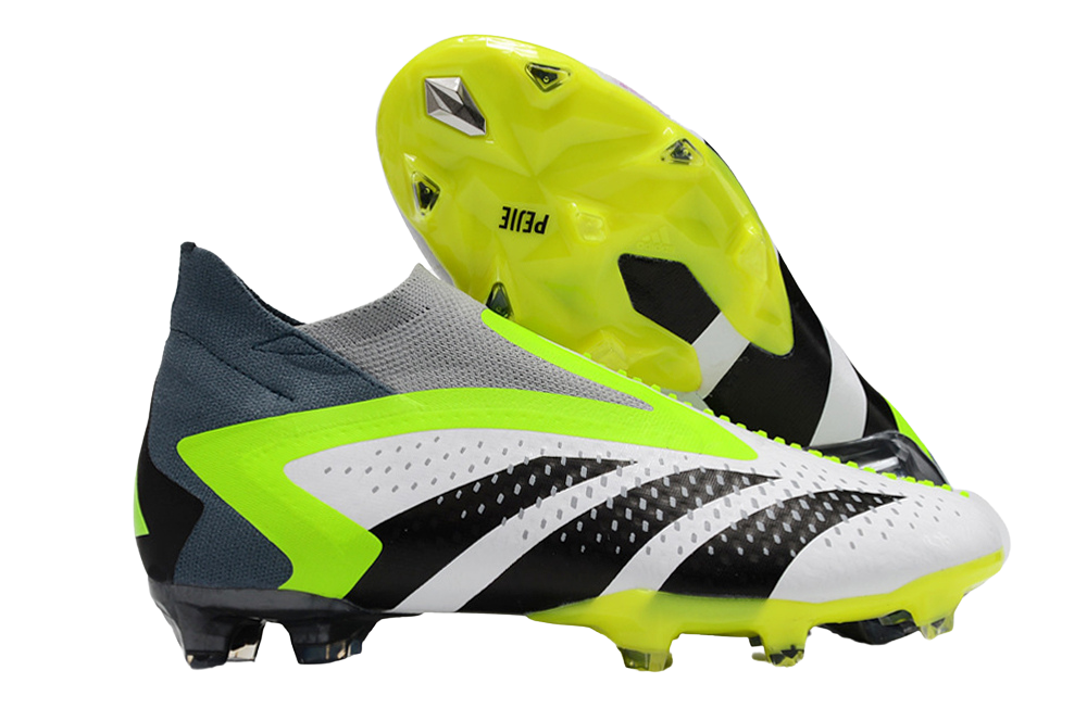 Predator Accuracy + AG Crazyrush - Blanc/Noir/Lucid Lemon - Cleats &amp; Boots