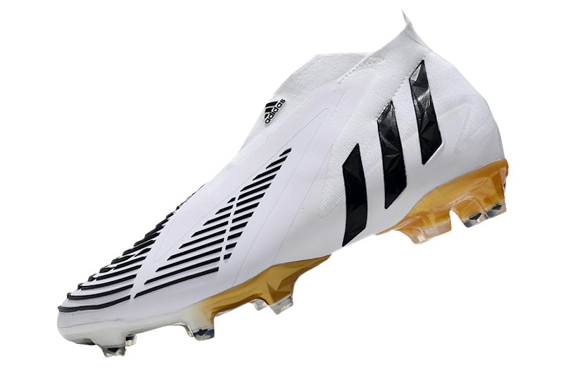 Predator Edge+ FG Al Hilm - White/Black/Metallic Gold - Cleats &amp; Boots