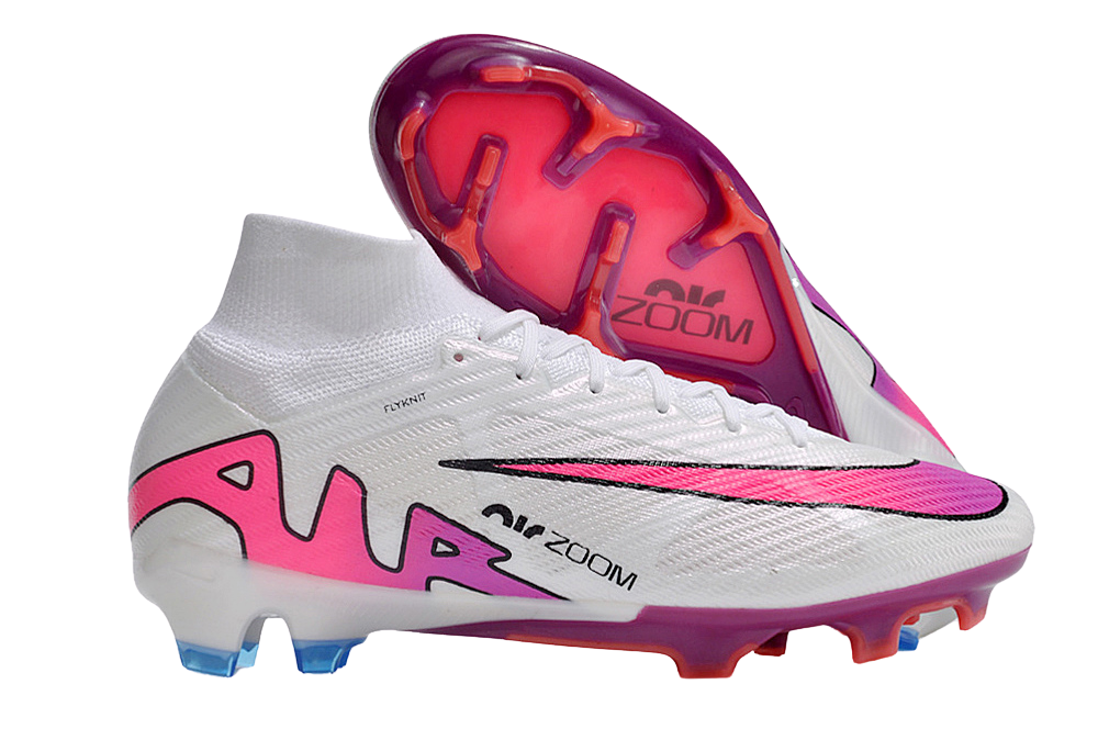 Cleats Zoom Mercurial Superfly 9 Flash Crimson Elite FG - White/Pink/Blue