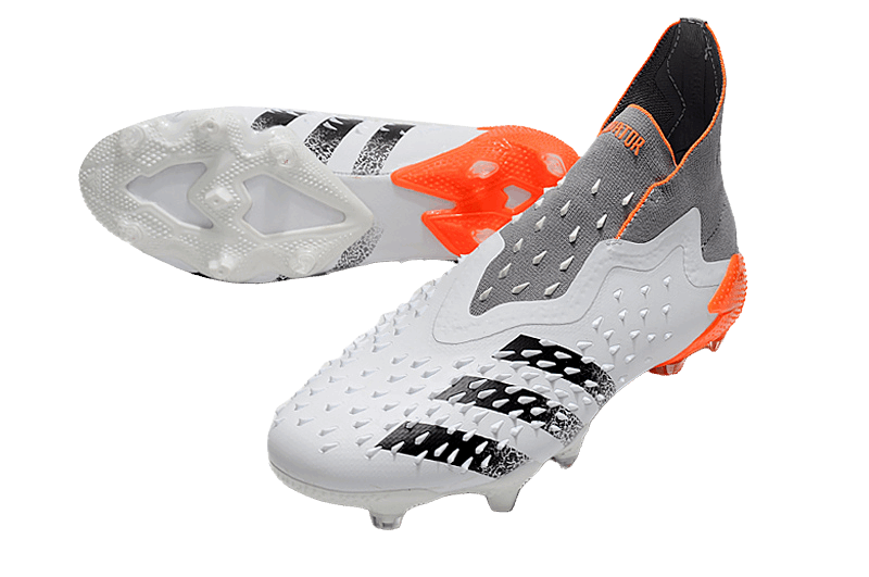 Predator Freak+ Whitespark FG - White Dark Metallic Silver Red - Cleats &amp; Boots