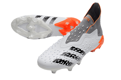 Predator Freak+ Whitespark FG - White Dark Metallic Silver Red - Cleats &amp; Boots