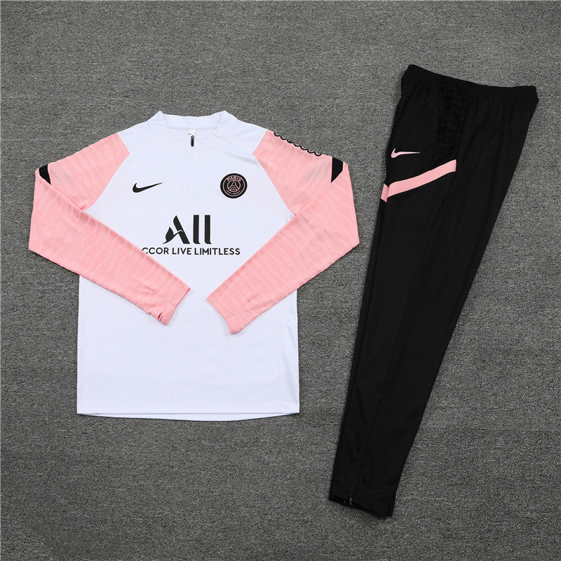 PSG Tracksuit - White/Pink