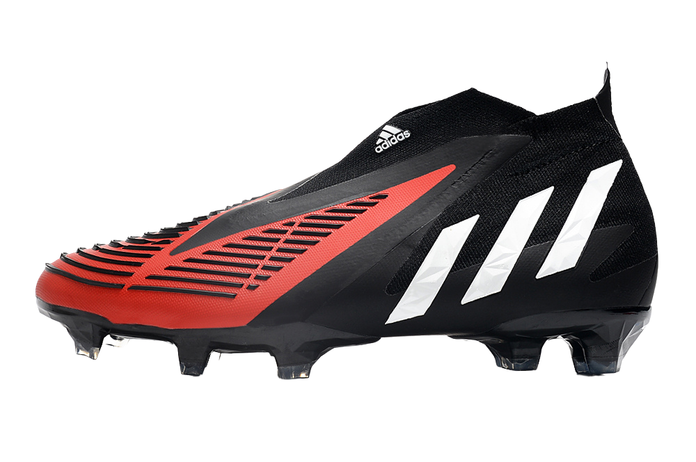 Predator Edge FG - Black/White/Red - Cleats &amp; Boots