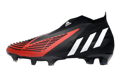 Predator Edge FG - Black/White/Red - Cleats &amp; Boots