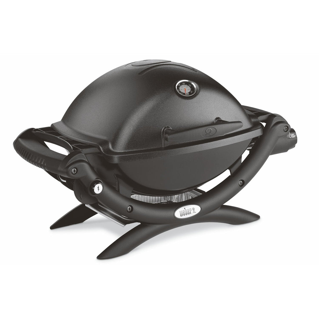 Weber Q 1200 Gas Grill - Black - Black