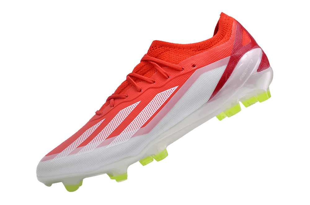 Cleats X Crazyfast.1 FG - Red/White/Solar Yellow