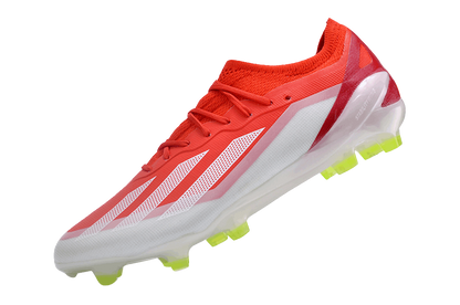 Cleats X Crazyfast.1 FG - Red/White/Solar Yellow