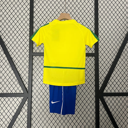 BRAZIL HOME JERSEY 2002 FOR CHILDREN