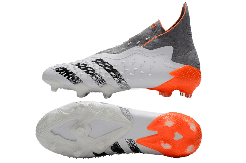 Predator Freak+ Whitespark FG - White Dark Metallic Silver Red - Cleats &amp; Boots