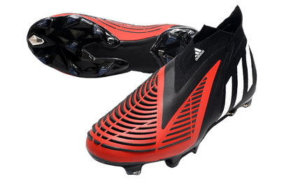 Predator Edge FG - Black/White/Red - Cleats &amp; Boots