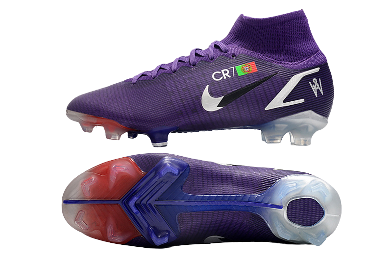 Cleats Mercurial Superfly 8 Elite FG Ronaldo CR7 Purple | Goatkits Store