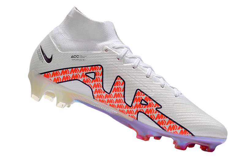 Cleats Zoom Mercurial Vapor 15 Elite FG White Bright Crimson