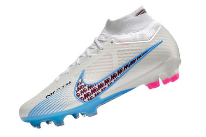 Cleats Air Zoom Mercurial Superfly 9 Elite FG White Blue Pink