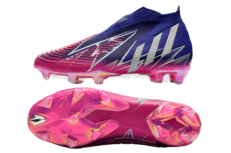 Predator Edge FG Champions Code - Purple/Silver Metallic/Pink - Cleats &amp; Boots