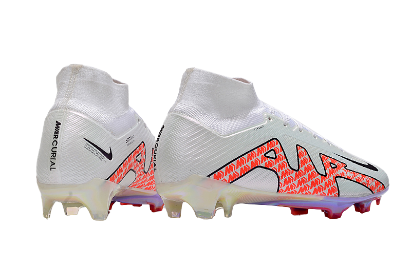 Cleats Zoom Mercurial Vapor 15 Elite FG White Bright Crimson