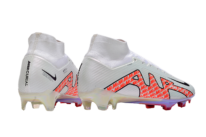 Cleats Zoom Mercurial Vapor 15 Elite FG White Bright Crimson