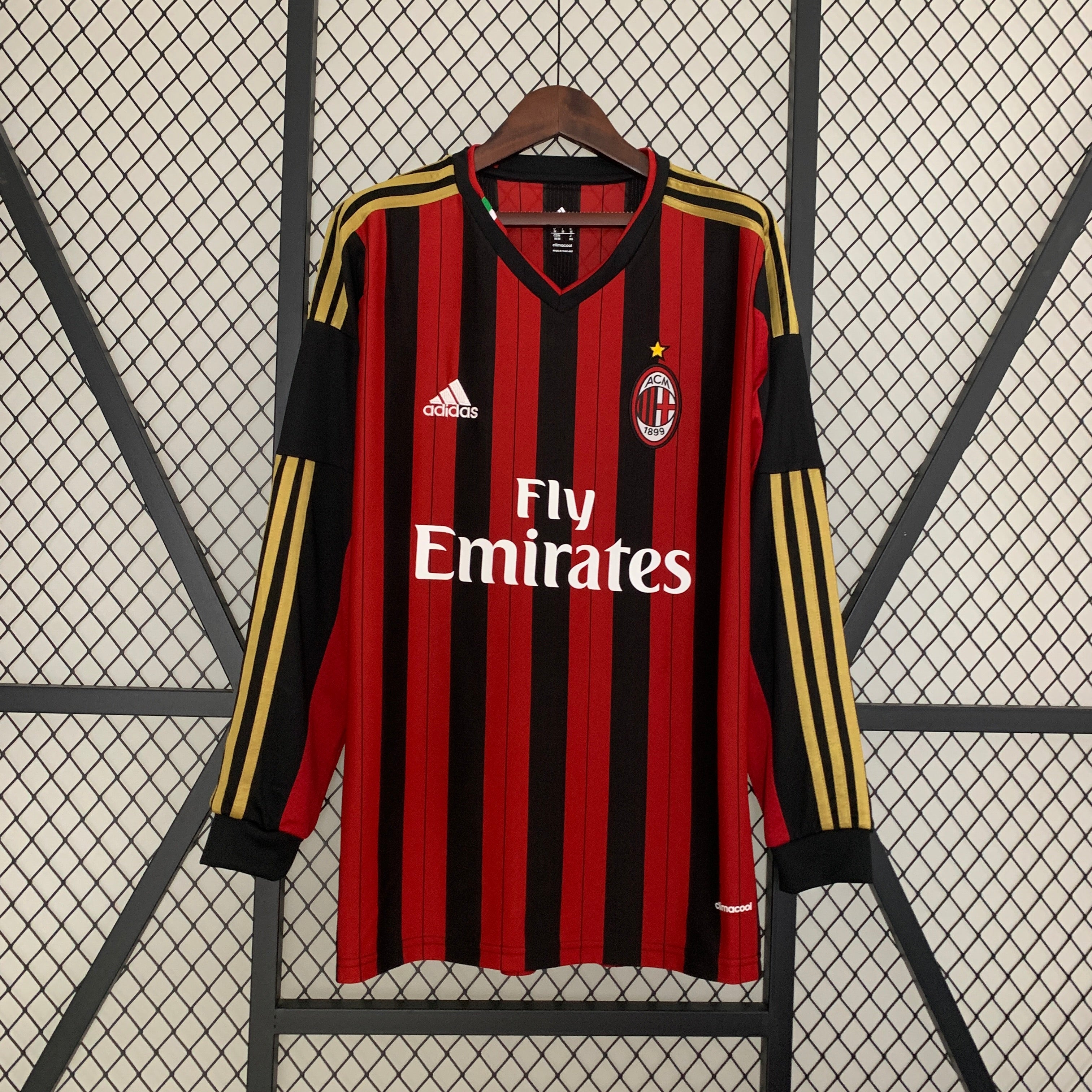 AC MILAN 2013 - 2014 HOME JERSEY LONG SLEEVED