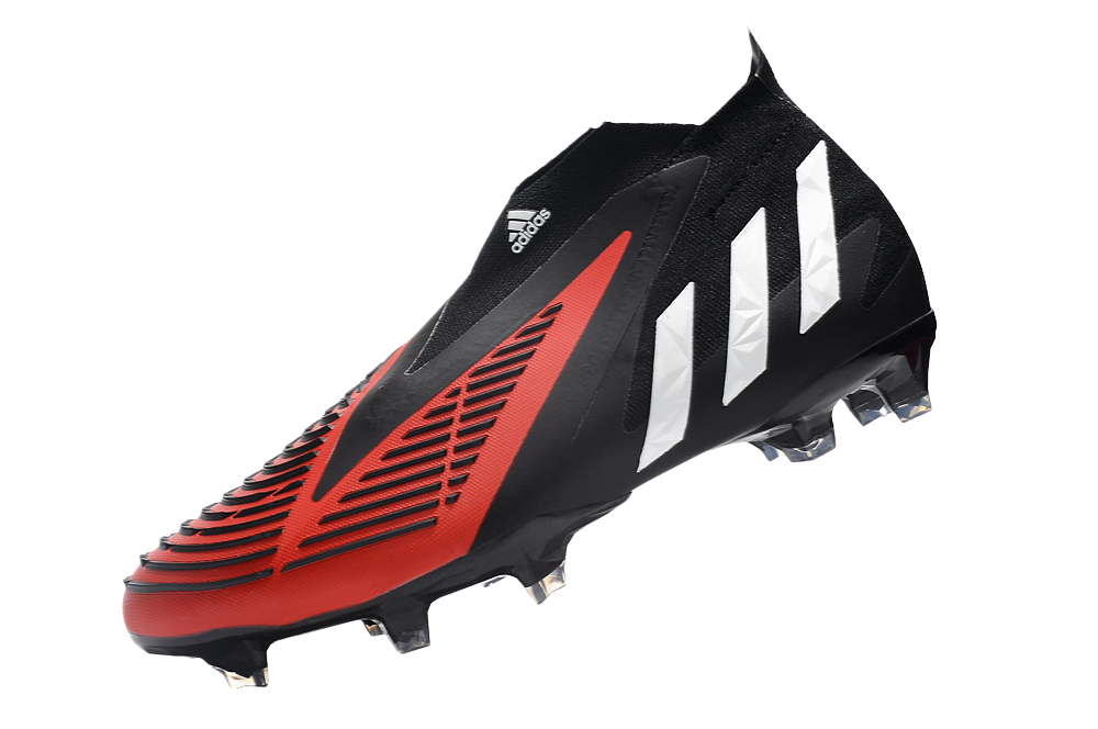 Predator Edge FG - Black/White/Red - Cleats &amp; Boots