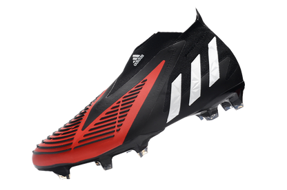 Predator Edge FG - Black/White/Red - Cleats &amp; Boots