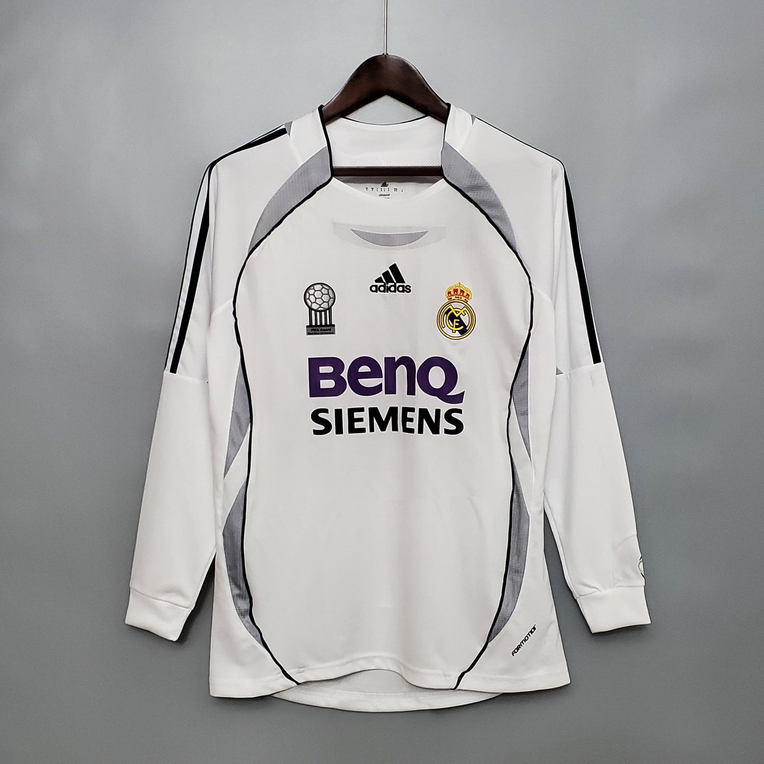 REAL MADRID 2006 - 2007 HOME JERSEY LONG-SLEEVED