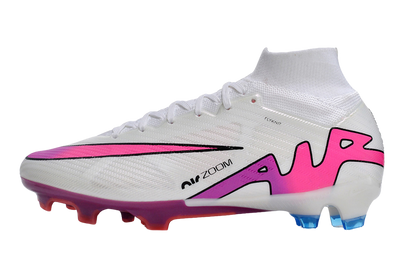 Cleats Zoom Mercurial Superfly 9 Flash Crimson Elite FG - White/Pink/Blue